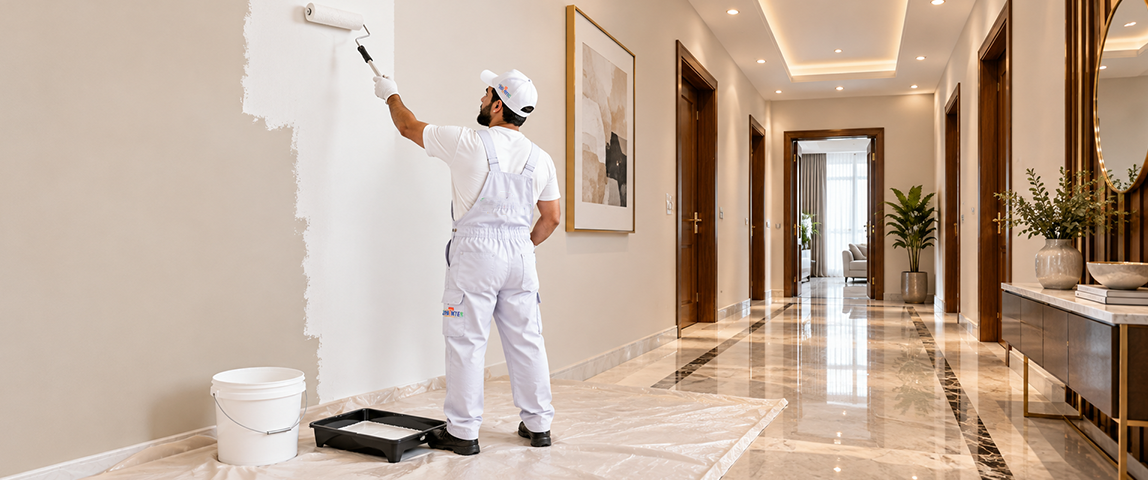 Hallway painting services in Dubai