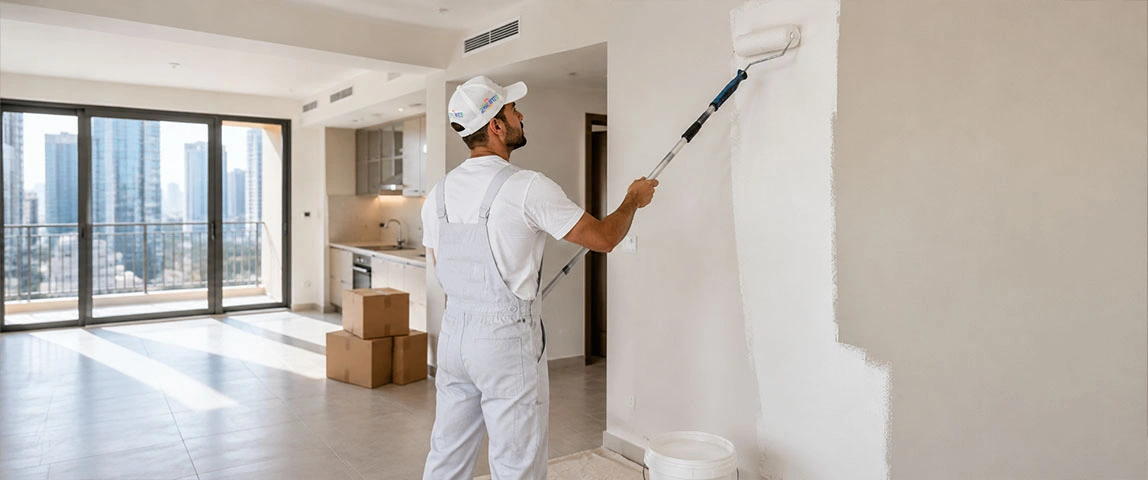 Rental property repainting for tenant handover in Dubai