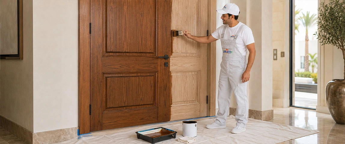 Door painting services in Dubai