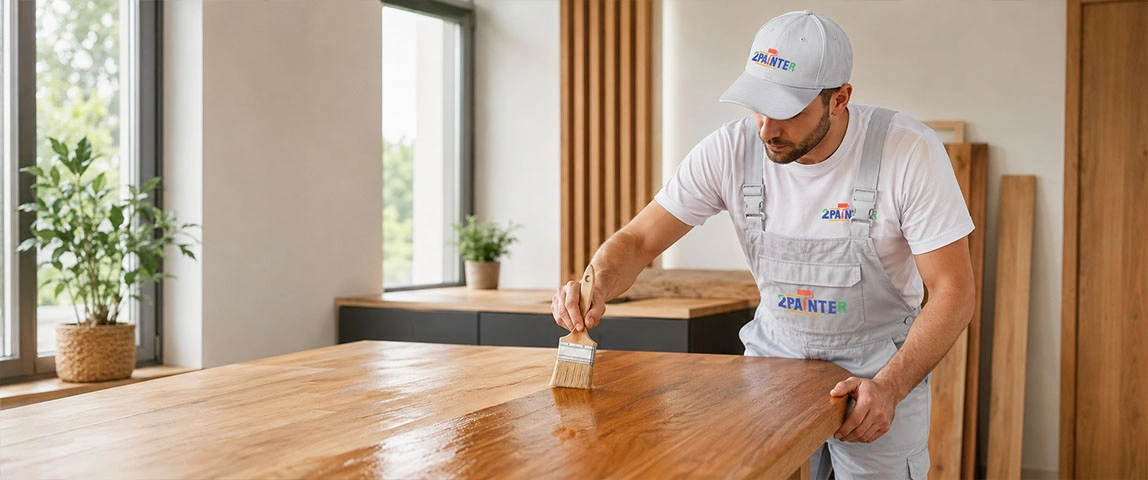 Wood painting services in Dubai