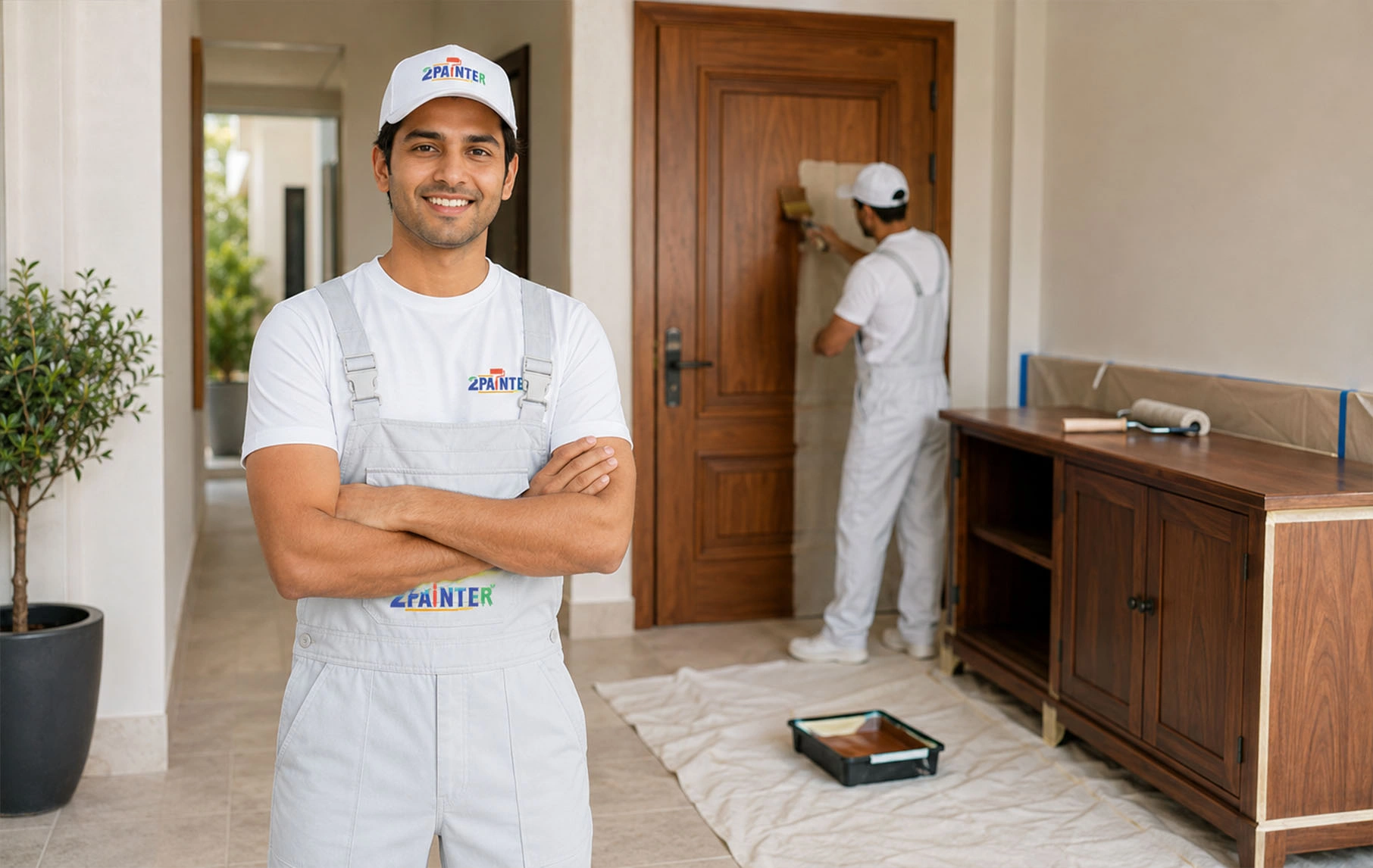 Refinished doors and furniture in Dubai
