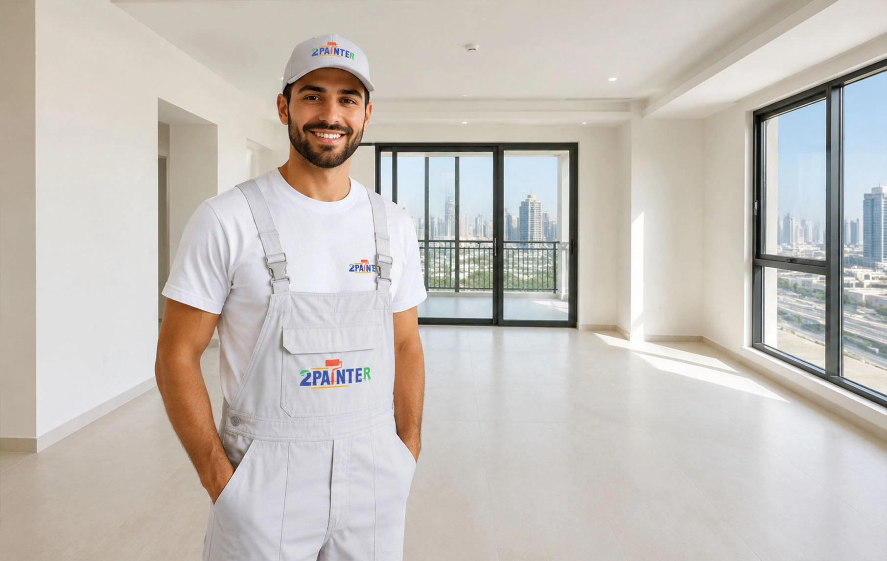 Freshly painted property interior ready for move in Dubai